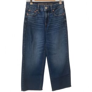 American Eagle Super High Rise Baggy Wide Leg Ankle Jeans